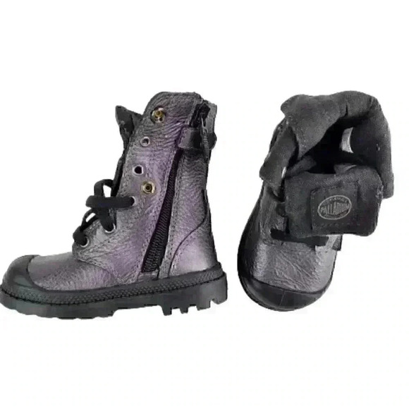 Palladium Baggy Ml Zip Hiking Boots Boy's Toddler Size 4 - Picture 7 of 9